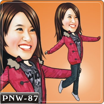 女生人像Q版漫畫PNW-87